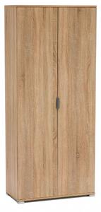 Armadio 2 Ante 75x38x174 h cm in Truciolare bilaminato Marrone chiaro