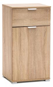 Mobiletto con 1 Anta e 1 Cassetto 75x36,5x174 h cm in Truciolare bilaminato Naturale