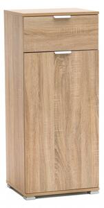 Mobiletto con 1 Anta e 1 Cassetto 45x38x103 h cm in Truciolare bilaminato Naturale