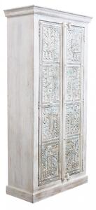 Armadio Zach 90x40x180 h cm in Legno Bianco