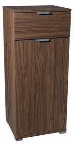 Mobiletto con 1 Anta e 1 Cassetto 45x38x103 h cm in Truciolare bilaminato Noce