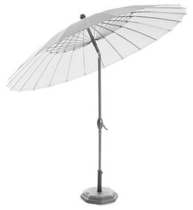 Ombrellone da Giardino Rotondo 2.6m con Apertura e Chiusura a Manovella Taddei Shanghai Bianco