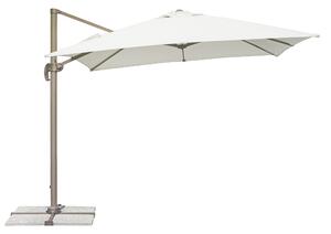 Ombrellone da Giardino Decentrato in Alluminio 3X3m con Maniglione Vorghini Handle Ecrù