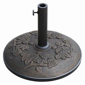 Base per Ombrellone da Giardino 25Kg 50cm in Cemento Rose Bronzo