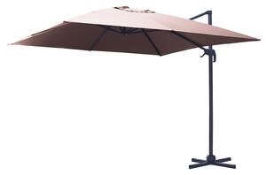 Ombrellone da Giardino Decentrato 3x3m in Alluminio Montana Sabbia