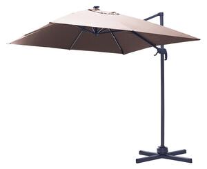 Ombrellone da Giardino Decentrato Decentrato 2X3m in Alluminio con LED Florida Sabbia