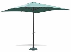 Ombrellone Quadrato da Giardino 3x3 m Palo Ø48 mm in Alluminio Soriani Cuba Verde
