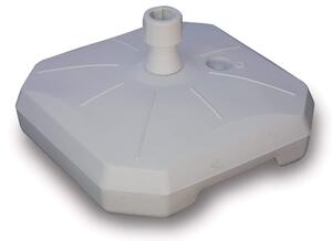 Base per Ombrellone da Giardino in Plastica 50 Litri Voghini Bianca