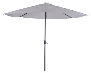 Ombrellone da Giardino 2,95x2,50 m Palo Ø38 mm in Alluminio con Manovella Grigio