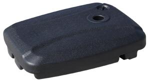 Base per Ombrellone da Giardino Ø50 Riempibile 50-60 kg 2 Ruote in HDPE 60x80x16 cm
