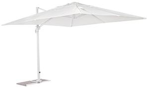 Ombrellone Decentrato da Giardino in Alluminio 3x3m Alba Bianco