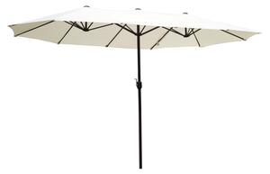 Ombrellone da Giardino 4.6x2.4 cm Palo Ø48 mm in Acciaio Crema