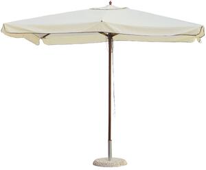 Ombrellone da Giardino 2x3 m Palo Ø48 mm in Legno Morel Ecrù