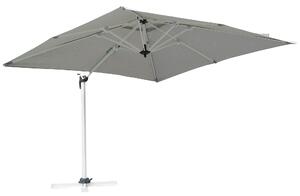 Ombrellone da Giardino Decentrato in Alluminio 3x3m Vorghini Grigio Chiaro