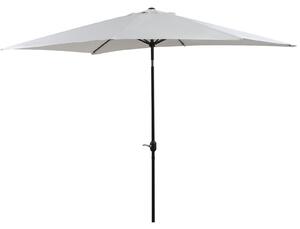 Ombrellone da Giardino 2x3 m Palo Ø38 mm Rettangolare in Alluminio Beach Bianco Crema