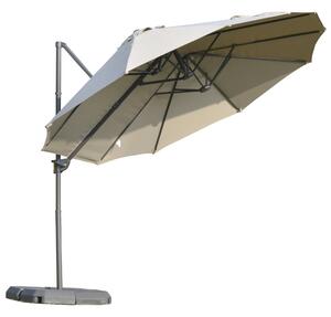 Ombrellone da Giardino 270x460x250 cm Begsun Marrone