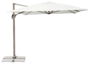 Ombrellone da Giardino Decentrato 3x4m in Alluminio Ecrù