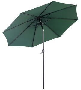Ombrellone da Giardino Ø3 m Palo Ø38 mm in Metallo Verde
