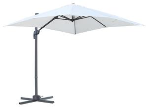 Ombrellone da Giardino 2,5x2,5m in Alluminio e Poliestere Crema