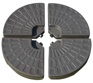 Base per Ombrellone da Giardino Ø100x10,5 cm in HDPE Marrone