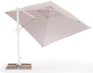 Ombrellone da Giardino Decentrato 3x4m in Alluminio e Poliestere Senso Grigio