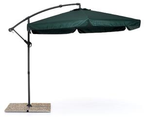 Ombrellone da Giardino Decentrato Ø3m in Ferro e Poliestere Luna Verde
