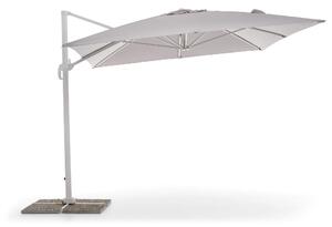 Ombrellone da Giardino Decentrato 3x4m in Alluminio e Poliestere Verso Grigio