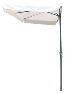 Ombrellone da Giardino Semicircolare 2,3x1,3m in Alluminio Elmira Bianco
