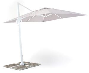 Ombrellone da Giardino Decentrato 3x4m in Alluminio e Poliestere Senso Grigio