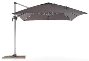 Ombrellone da Giardino Decentrato 3x4m in Alluminio e Poliestere Senso Grigio Scuro