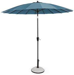 Ombrellone da Giardino Ø2,7 m Palo Ø38 mm in Alluminio Telo in Poliestere Pavone