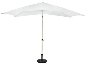 Ombrellone da Giardino 3x2 m Palo Ø38 mm in Alluminio e Poliestere Bianco