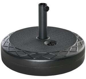Base per Ombrellone da Giardino Ø55 cm 30 Kg in Plastica Nero