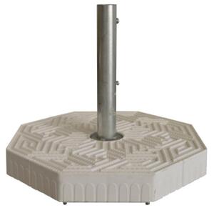 Tappetino Anti-Sabbia per Base Ombrellone da Giardino Ø60 cm Tapì Bianco