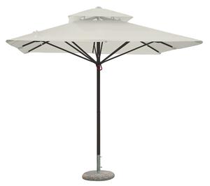 Ombrellone da Giardino 3x3 m Palo Ø60 mm Telo in Polietilene Ecrù