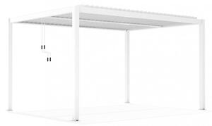 Pergola Bioclimatica 3x4 m in Alluminio Bianco