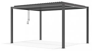 Pergola Bioclimatica 3x4 m in Alluminio Grigio scuro