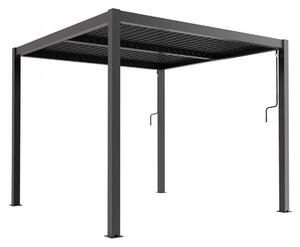 Pergola Bioclimatica 4x4 m in Alluminio Grigio scuro