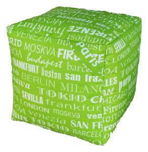 Pouf Puff Puf Cubo 40x40x40cm Big City Verde Avalli