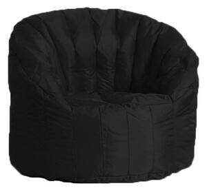Poltrona Pouf Tortuga in Nylon Nera Avalli