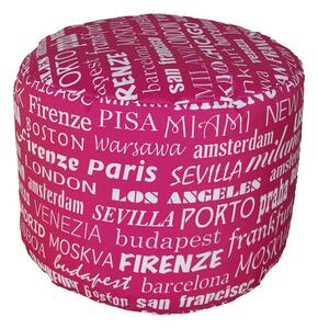 Pouf Puff Puf Tondo 50x40cm Big City Fucsia Avalli