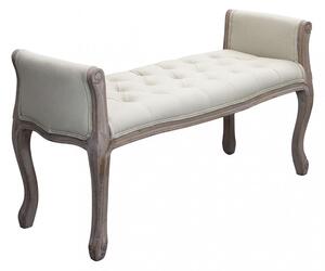 Panca Madelyn in Tessuto 113x48x 45/60 h cm in Legno Beige