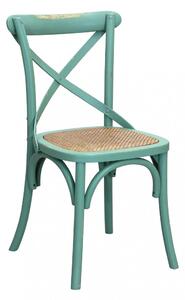 Sedia Cross 46x42x87 cm in Legno Verde
