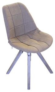 Sedia Natan 48x44x47/84 h cm in Legno e PVC Tortora