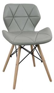 Sedia Annapolis Grigia 41x49x71 h cm in Similpelle Grigio