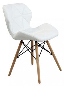 Sedia Annapolis Bianca 41x49x71 h cm in Similpelle Bianco