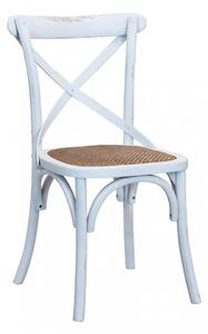 Sedia Cross 46x42x87 cm in Legno Bianco