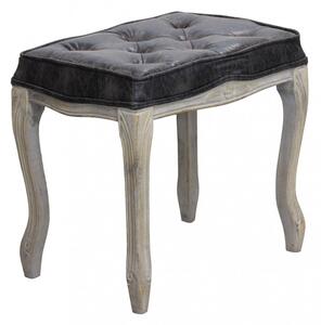 Sgabello Marly 50x36x47 h cm in Legno e Similpelle Grigio