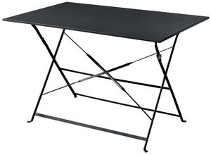 Tavolo Pieghevole da Giardino 110x70x72 cm in Ferro Antracite