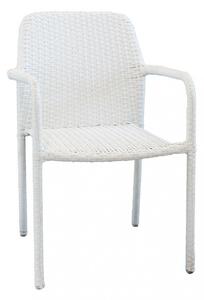 Poltrona Azore 56x59x82 h cm in Wicker Bianco
